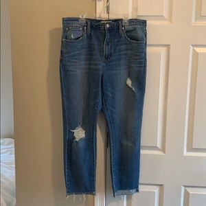 Madewell High Rise Slim Boy Jean